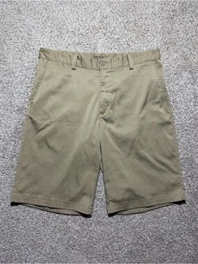Nike Golf Dri Fit Shorts Men’s 32 Khaki Flat Front Performance